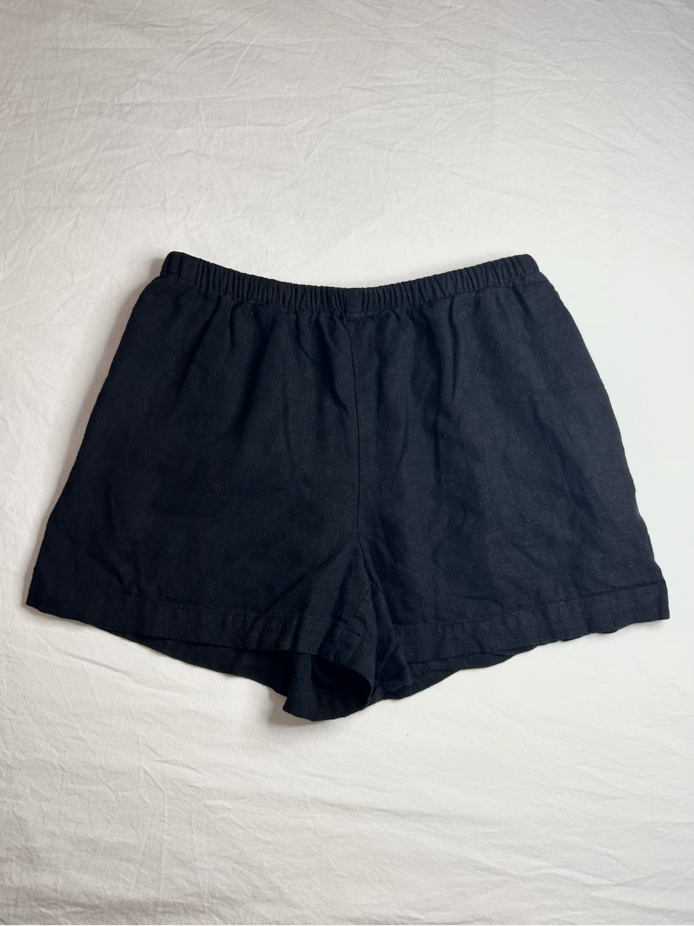A New Day Black Linen Shorts